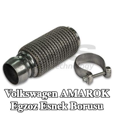 HJS Kurum partikül filtresinden sonraki egzoz esnek borusu, montaj parçaları ile — Volkswagen Amarok