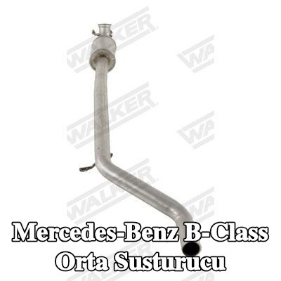 WALKER Orta susturucu 1820mm, montaj parçaları olmadan — Mercedes-Benz B-Class