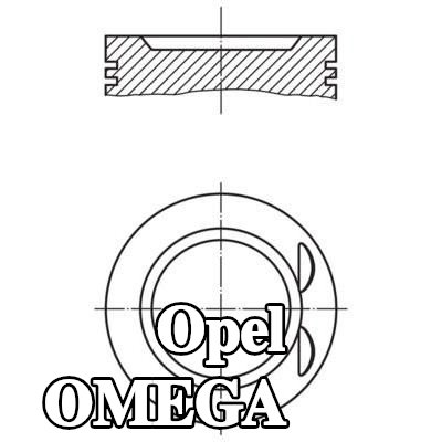 MAHLE مكبس بدون قناة تبريد — 1997 Opel Omega