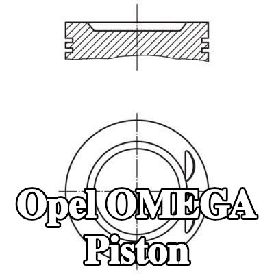 MAHLE Soğutma kanalı olmayan piston — 1997 Opel Omega