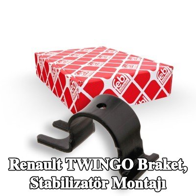 FEBI BILSTEIN Braket, stabilizatör montajı Ön Aks Sol, Ön Aks Sağ — Renault Twingo