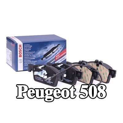 BOSCH مجموعة وسادات الفرامل 17, 05mm, مع لوحة مانعة للصرير, مع مشبك مكبس — 2012 Peugeot 508