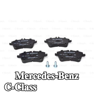 BOSCH مجموعة وسادات الفرامل 19, 5mm, مع مسامير/براغي, مع ملحقات — 2000 Mercedes-Benz C-Class