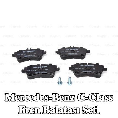 BOSCH Fren balatası seti 19, 5mm, cıvata/vida ile, aksesuarlarla — 2002 Mercedes-Benz C-Class