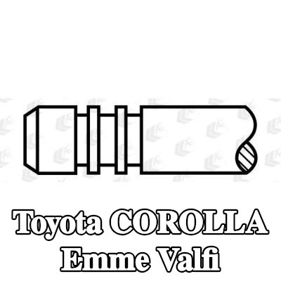 AE Emme valfi Sertleştirilmiş valf sapı ucu — 2012 Toyota Corolla