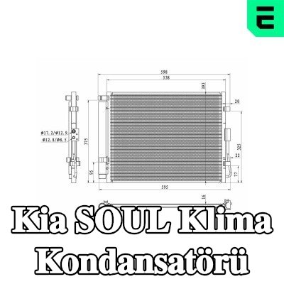 ERA Kurutuculu klima kondansatörü — 2012 Kia Soul