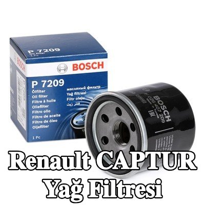BOSCH Tek çek valflı yağ filtresi — Renault Captur