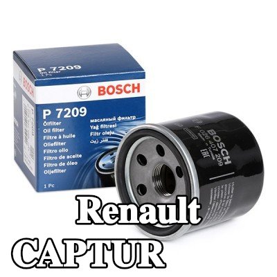 BOSCH فلتر الزيت مع صمام واحد مانع للرجوع — Renault Captur