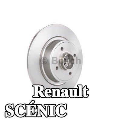 BOSCH القطر الخارجي لقرص المكابح: 274mm, صلب, مشحم, مع حلقة مستشعر ABS, مع محمل العجلة — 1999 Renault Scénic