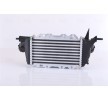 NISSENS Hızlı bağlantı parçası olmayan Intercooler, Sol konektör, açılı, Sağ konektör, açılı — 2001 Opel Vectra (3)