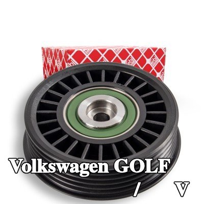 FEBI BILSTEIN بكرة الانحراف/التوجيه, V-ribbed belt Outer Diameter: 75mm — 2000 Volkswagen Golf