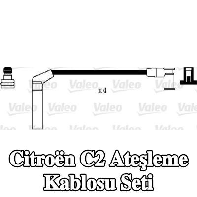 VALEO Ateşleme kablosu seti Silikon, 530mm — Citroën C2