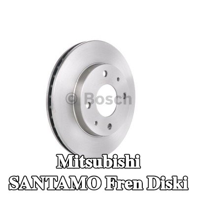 BOSCH Fren diski Dış Çap: 256mm, Havalandırmalı, içten havalandırmalı, Yağlanmış — Mitsubishi Santamo