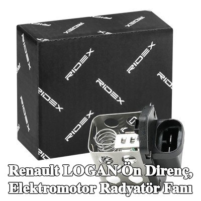 RIDEX Ön direnç, elektromotor radyatör fanı — Renault Logan