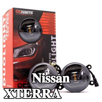 EINPARTS مصباح ضباب DUOLIGHT, الأمامي, H11, H8, LED, مع مجموعة أسلاك, مع مجموعة أدوات التثبيت — Nissan Xterra