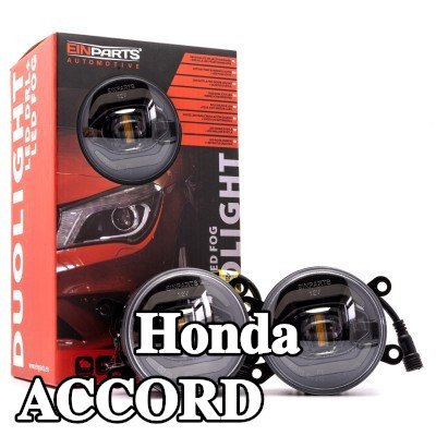 EINPARTS مصباح ضباب DUOLIGHT, الأمامي, H11, H8, LED, مع مجموعة أسلاك, مع مجموعة أدوات التثبيت — Honda Accord