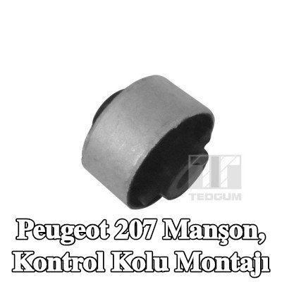 TEDGUM Manşon, kontrol kolu montajı — Peugeot 207