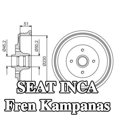 BOSCH Arka aks fren kampanası, 275mm, tekerlek yatağı olmadan — SEAT Inca