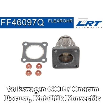 LRT Onarım borusu, katalitik konvertör Ön — 1995 Volkswagen Golf