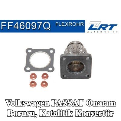 LRT Onarım borusu, katalitik konvertör Ön — 1990 Volkswagen Passat