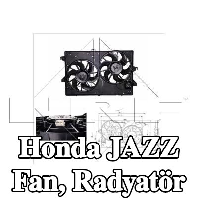 NRF Fan, radyatör 298mm, radyatör fan kapağı — 2002 Honda Jazz