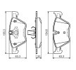 BOSCH Fren balatası seti 20, 3mm, gıcırtı önleyici plaka ile, piston klipsli — 2003 BMW 5 Series (11)