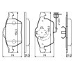 BOSCH Fren balatası seti 19, 5mm, gıcırtı önleyici plaka ile, piston klipsli — 2002 Audi A4 (9)