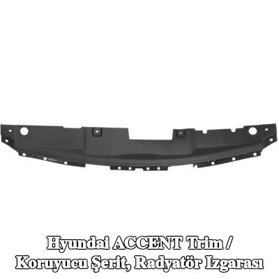 BLIC Trim / koruyucu şerit, radyatör ızgarası Ön, Üst — Hyundai Accent
