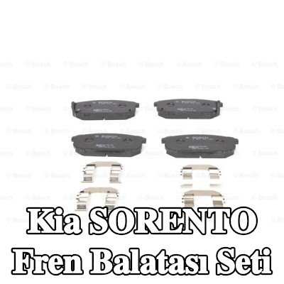 BOSCH Fren balatası seti 15, 6mm, yaylı — 2002 Kia Sorento