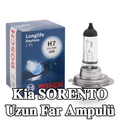 BOSCH Uzun far ampulü H7, 55W, 12V — Kia Sorento