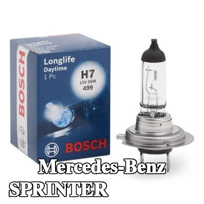 BOSCH لمبة الضوء العالي H7, 55W, 12V — Mercedes-Benz Sprinter