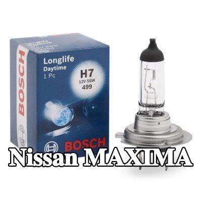 BOSCH لمبة الضوء العالي H7, 55W, 12V — Nissan Maxima