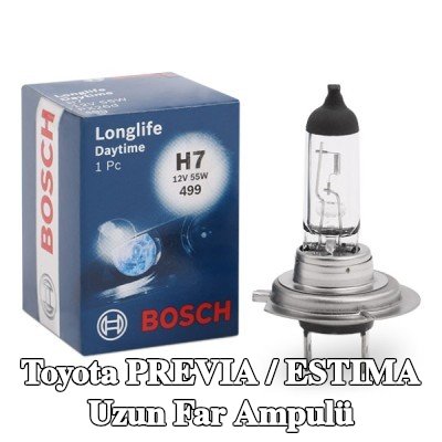 BOSCH Uzun far ampulü H7, 55W, 12V — Toyota Previa / Estima