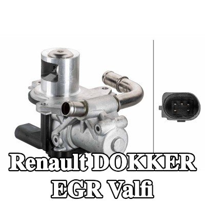 HELLA Contasız/sızdırmazlık elemanı olmayan EGR valfi — Renault Dokker