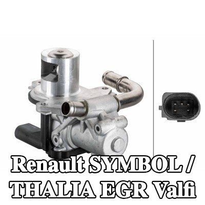 HELLA Contasız/sızdırmazlık elemanı olmayan EGR valfi — Renault Symbol / Thalia