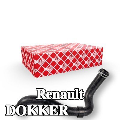 FEBI BILSTEIN خرطوم المبرد العلوي, مع مشابك — Renault Dokker