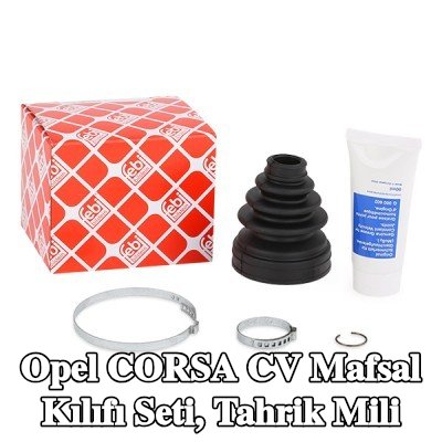 FEBI BILSTEIN CV kılıf kiti, tahrik mili Ön Aks, şanzıman tarafında, Kauçuk — 2000 Opel Corsa