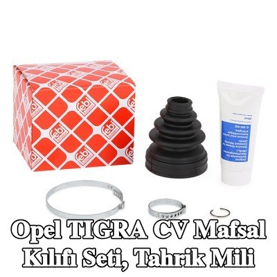 FEBI BILSTEIN CV kılıf kiti, tahrik mili Ön Aks, şanzıman tarafında, Kauçuk — Opel Tigra