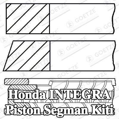 GOETZE ENGINE Piston Segman Kiti — 2003 Honda Integra