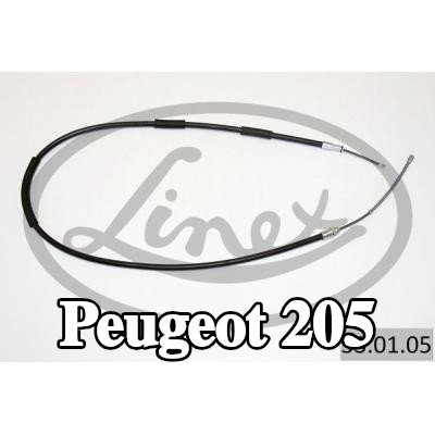 LINEX كابل، فرامل الخدمة — Peugeot 205