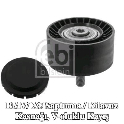 FEBI BILSTEIN Saptırma / kılavuz kasnağı, V-ribbed belt Outer Diameter: 65mm, vida ile — 2016 BMW X5