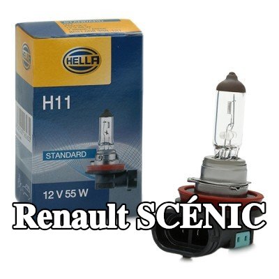 HELLA لمبة المصباح الأمامي — 2012 Renault Scénic