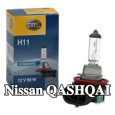 HELLA لمبة المصباح الأمامي — Nissan Qashqai