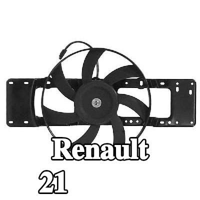 VAN WEZEL مروحة, مبرد مع غطاء مروحة المبرد, مع محرك كهربائي — Renault 21