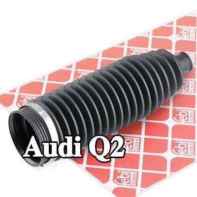 FEBI BILSTEIN طقم غطاء حامل التوجيه المحور الأمامي الأيسر, مع مشابك — Audi Q2