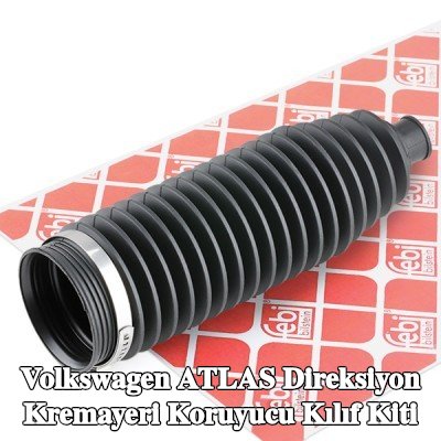 FEBI BILSTEIN Sol ön aks direksiyon kremayeri kılıfı kiti, kelepçeli — Volkswagen Atlas