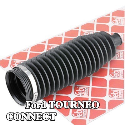 FEBI BILSTEIN طقم غطاء حامل التوجيه المحور الأمامي الأيسر, مع مشابك — Ford Tourneo Connect