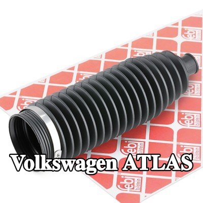 FEBI BILSTEIN طقم غطاء حامل التوجيه المحور الأمامي الأيسر, مع مشابك — Volkswagen Atlas