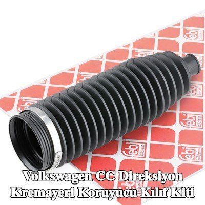 FEBI BILSTEIN Sol ön aks direksiyon kremayeri kılıfı kiti, kelepçeli — Volkswagen Cc