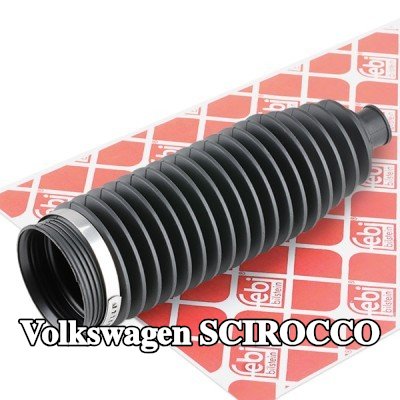 FEBI BILSTEIN طقم غطاء حامل التوجيه المحور الأمامي الأيسر, مع مشابك — Volkswagen Scirocco